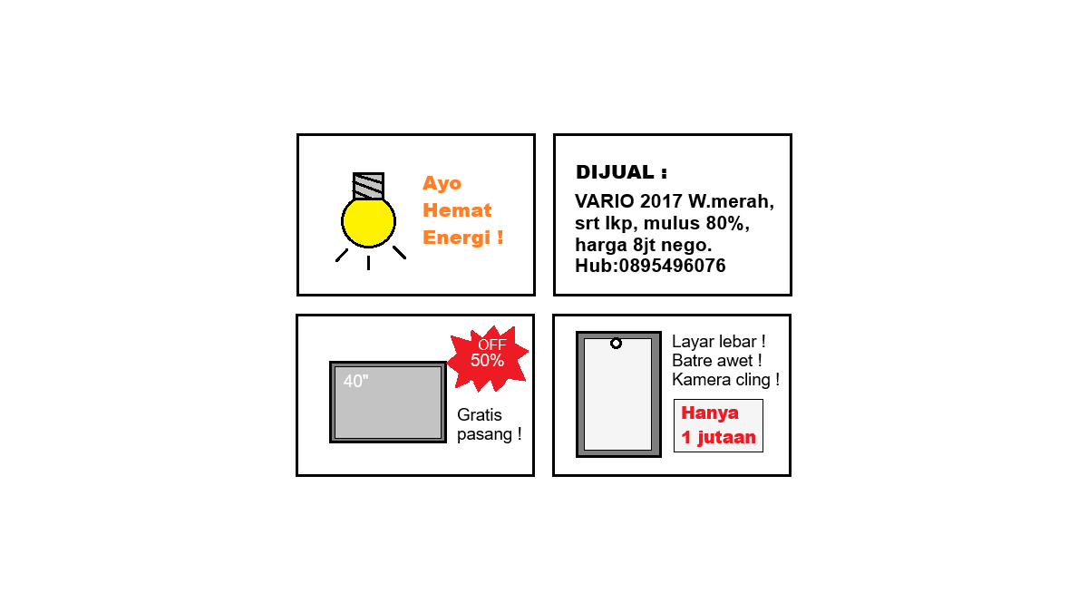 Mengenali jenis iklan berdasarkan konten, media, dan tujuannya